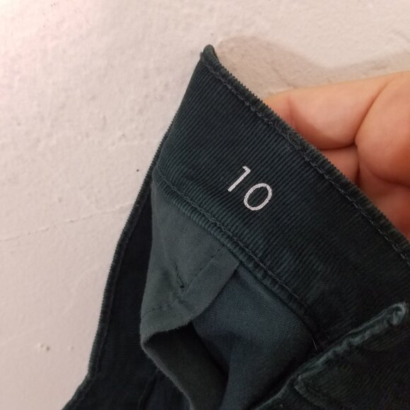 Ann Taylor Corduroy Green Pants Size 10 - Picture 6 of 7